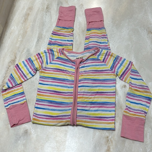 ☀️ RETIRED Little Sleepies Sunrise Stripe Zippy - 18-24 months - Picture 4 of 8